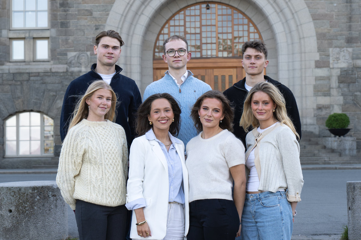 En del av teamet for Eksamensportalen i Trondheim